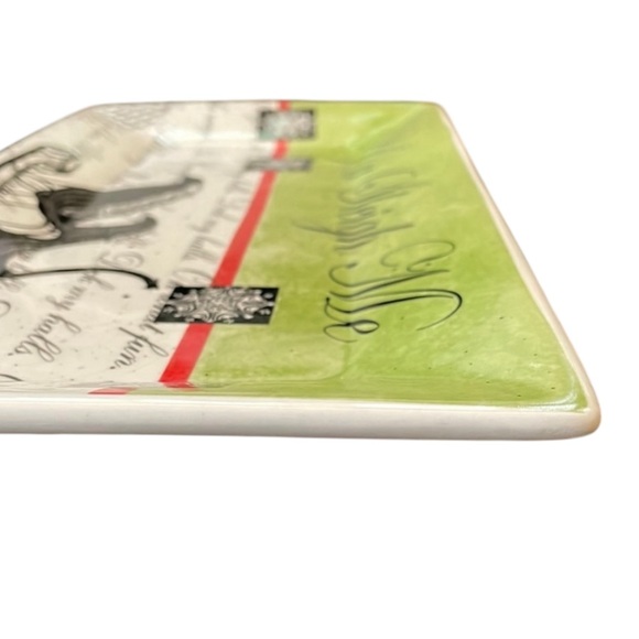 “You Sleigh Me” Christmas Platter by Muse Ware Pottery - Picture 9 of 11